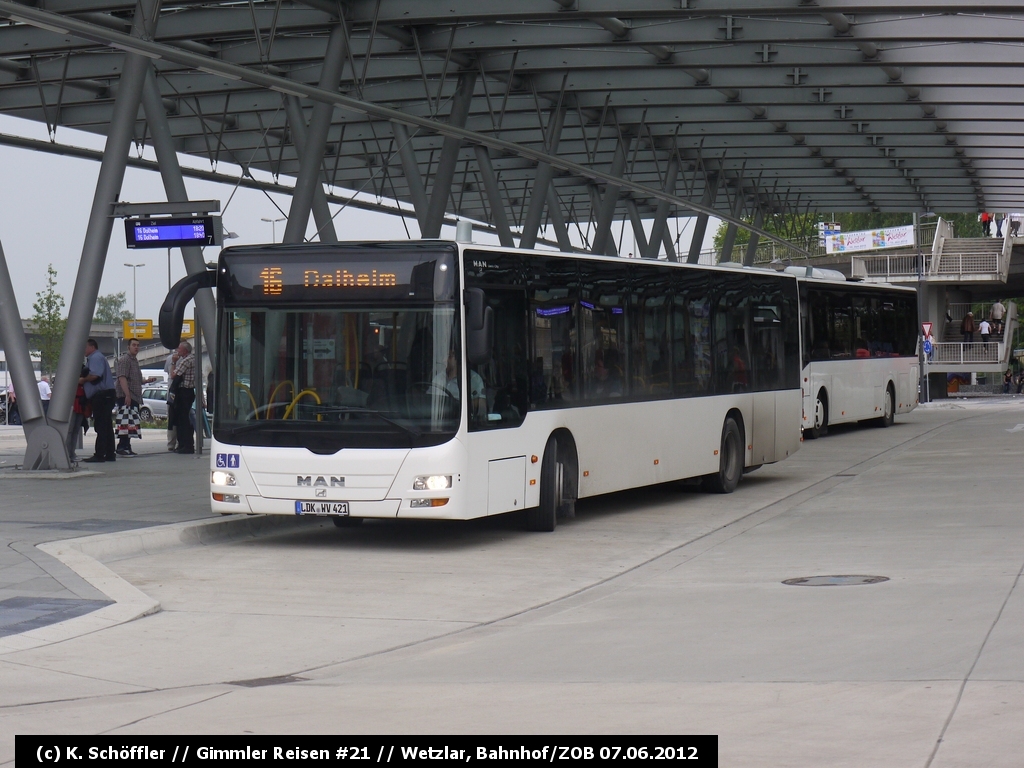 LDK-WV 421 Wetzlar Bahnhof/ZOB 07.06.2012