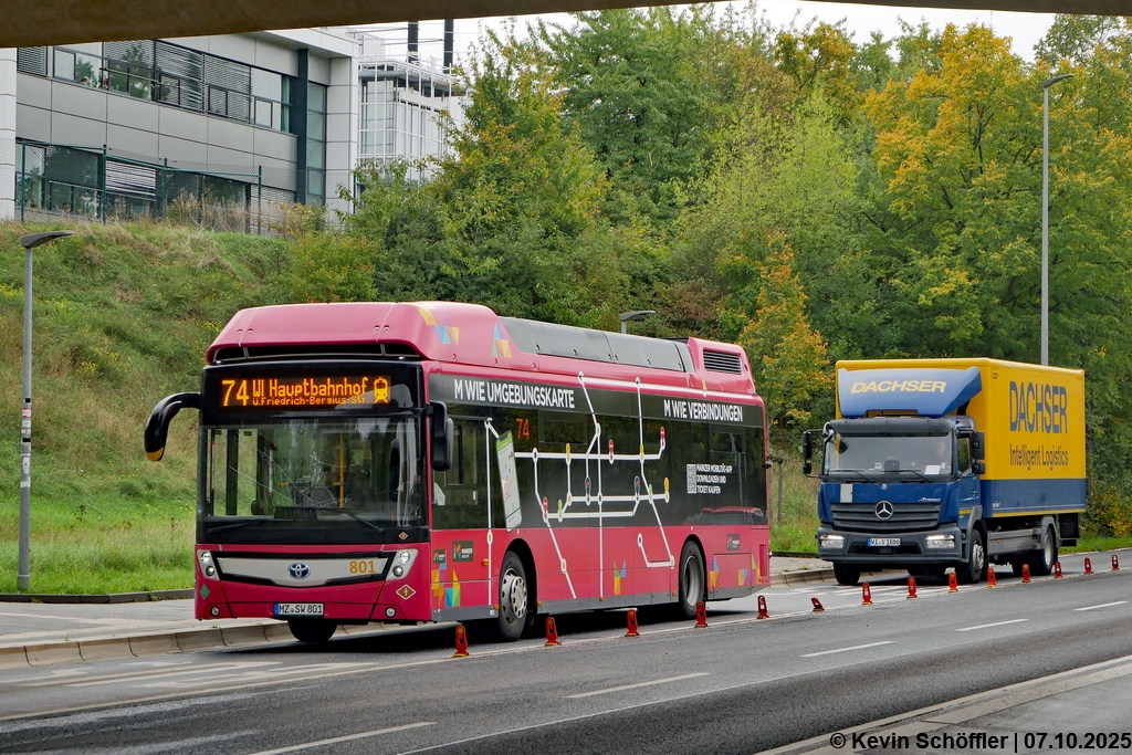 Wagen 801 | MZ-SW 801 | Hochschule Mainz/Campusbrücke | 07.10.2025