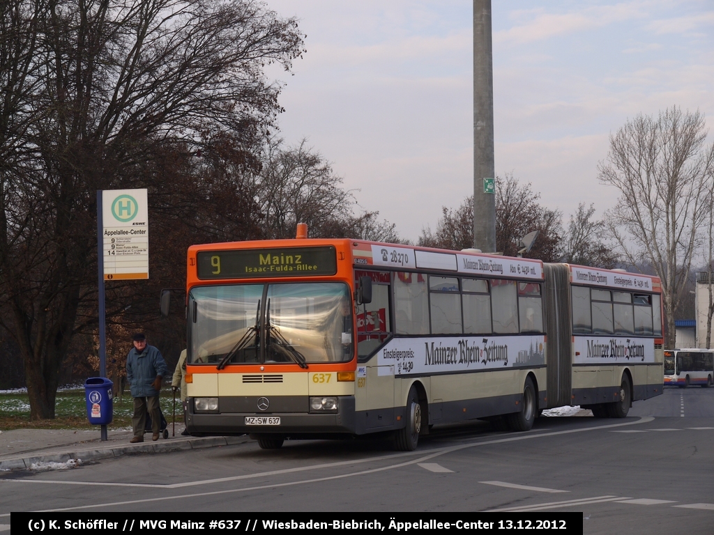 MZ-SW 637 Biebrich Äppelallee-Center 13.12.2012