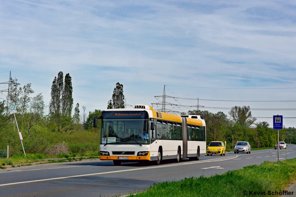 Wagen 242 | WI-RS 842 | MZ-Mombach Abzw. Waldfriedhof | 22.04.2019