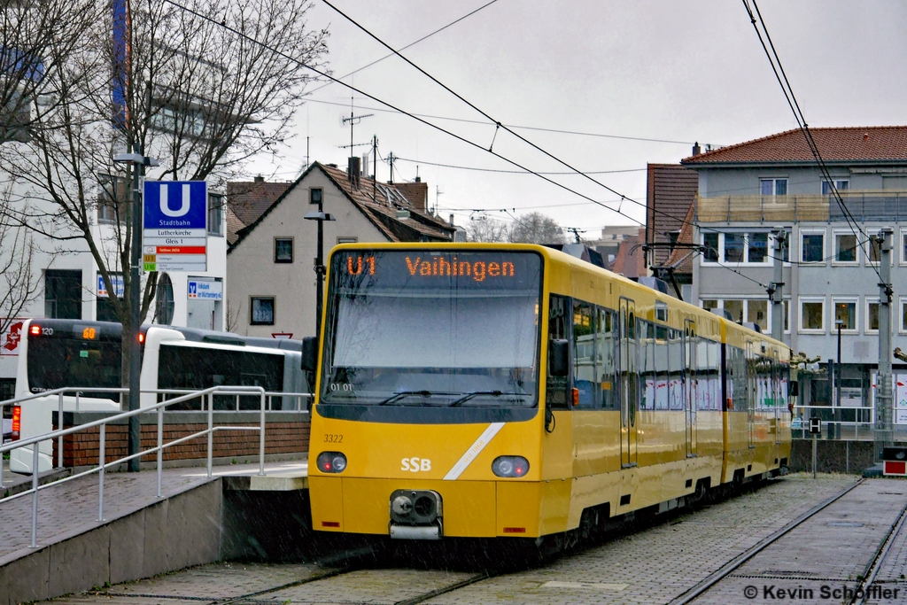 Wagen 3322 | Fellbach Lutherkirche | 11.03.2019