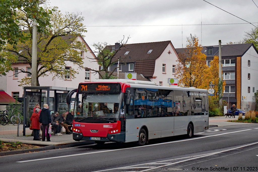 Wagen 7626 | D-VL 7626 | Mettmann Zentrum S | 07.11.2023