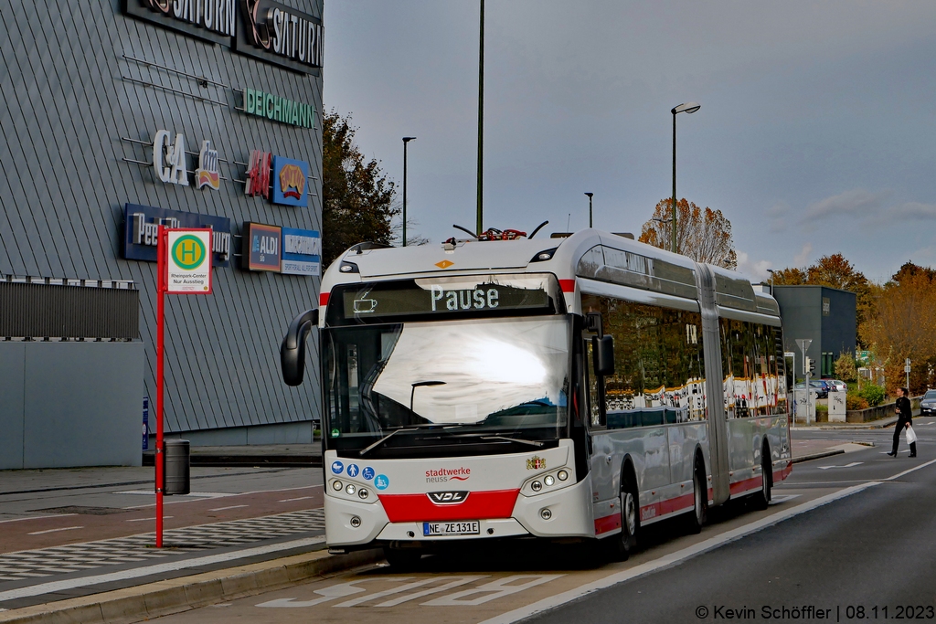 Wagen 131 | NE-ZS 131E | Rheinpark-Center | 08.11.2023