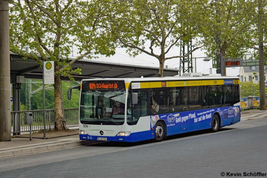 Wagen 306 | SG-SW 3306 | Solingen Hauptbahnhof | 20.05.2019