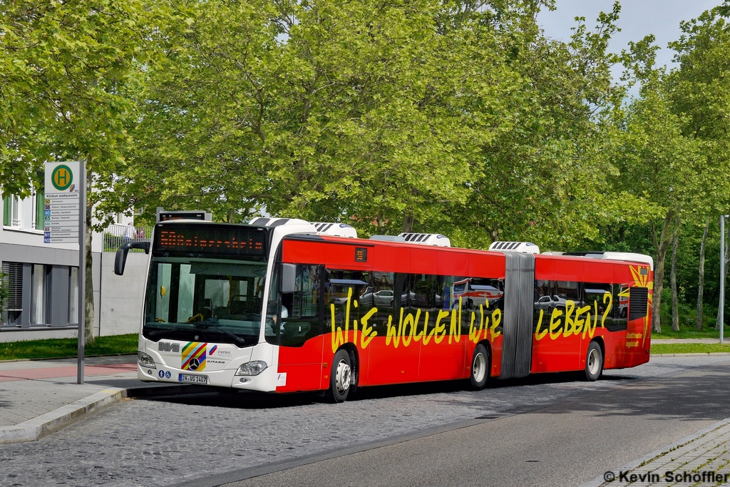 Wagen 1407 | IN-VG 1407 | Klinikum stadtauswärts | 27.05.2019