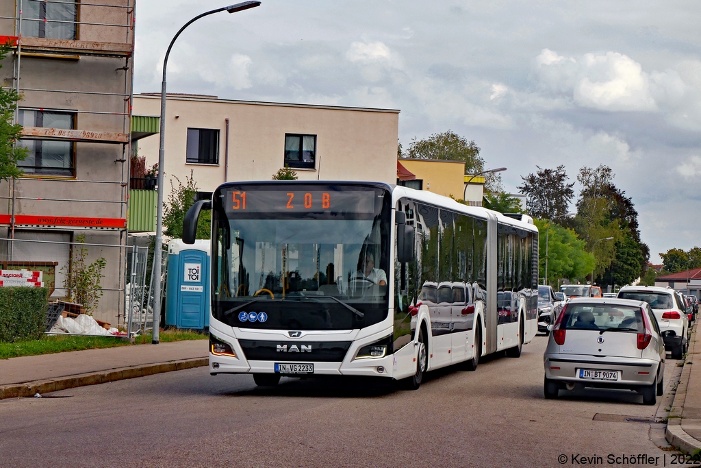 Wagen 2233 | IN-VG 2233 | Liegnitzer Straße | 28.08.2022