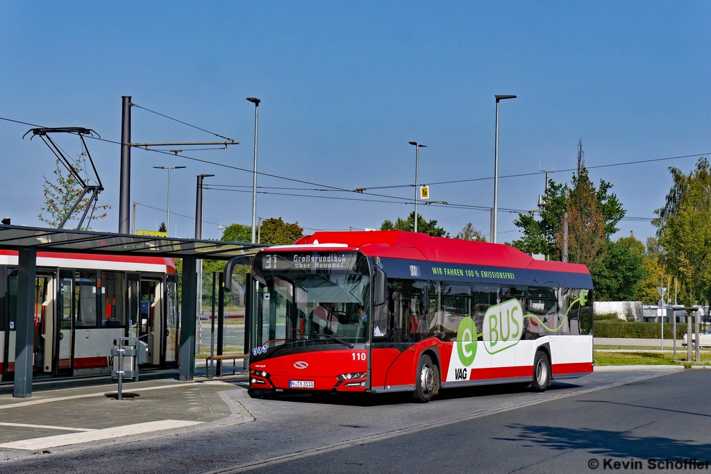 Wagen 110 | N-TX 3110 | Nürnberg Am Wegfeld | 14.09.2019