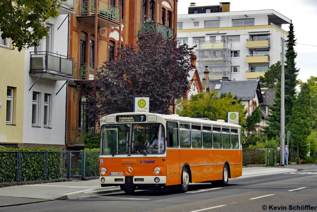 Wagen 916 | WI-O 305 H | Bierstadt Plutoweg | 17.08.2019