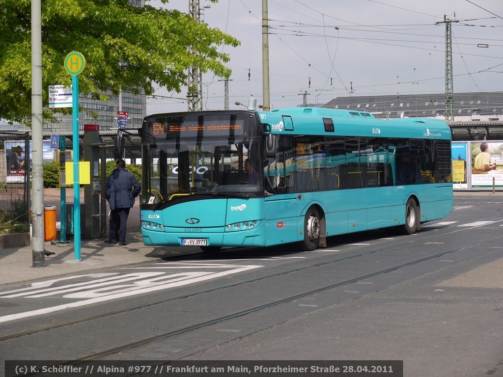 F-VV 3977 Hauptbahnhof/Pforzheimer Straße 28.04.2011