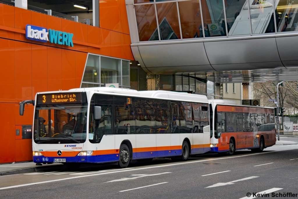 Wagen 9 | WI-QN 309 | Schwalbacher Straße/LuisenForum | 27.12.2018