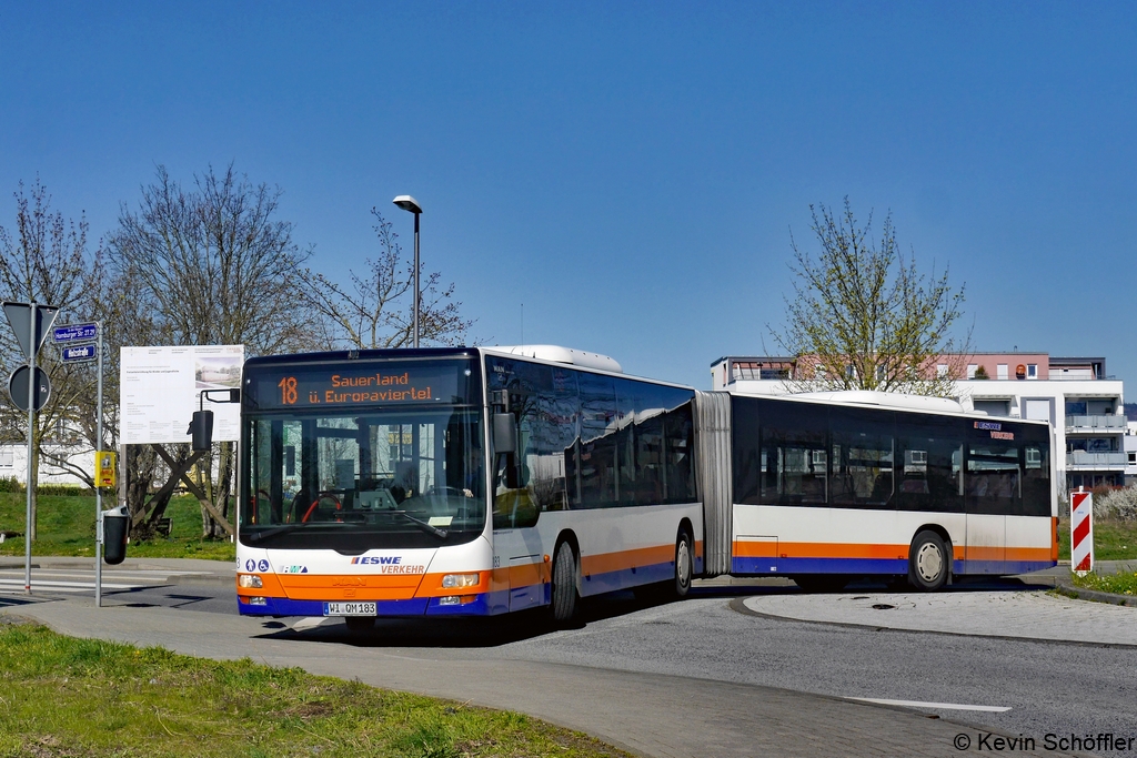 Wagen 183 | WI-QM 183 | Homburger Straße | 24.03.2020