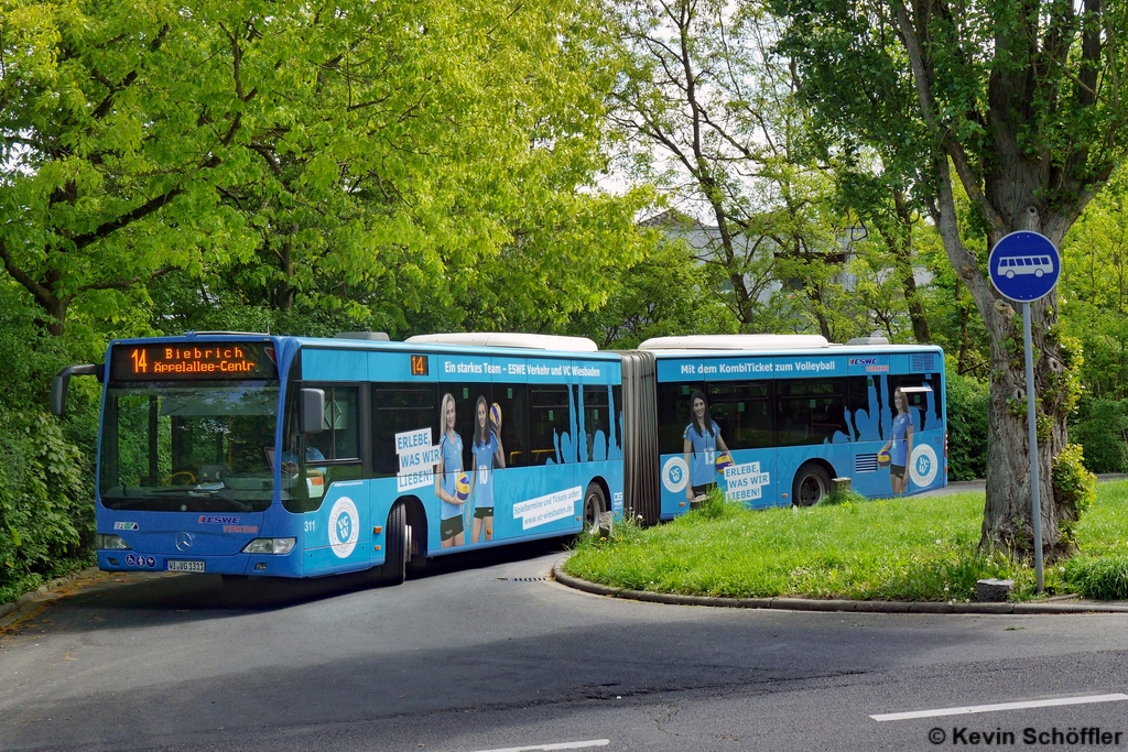 Wagen 311 | WI-VG 1311 | Klarenthal Geschwister-Scholl-Straße (Schleife) | 28.04.2018