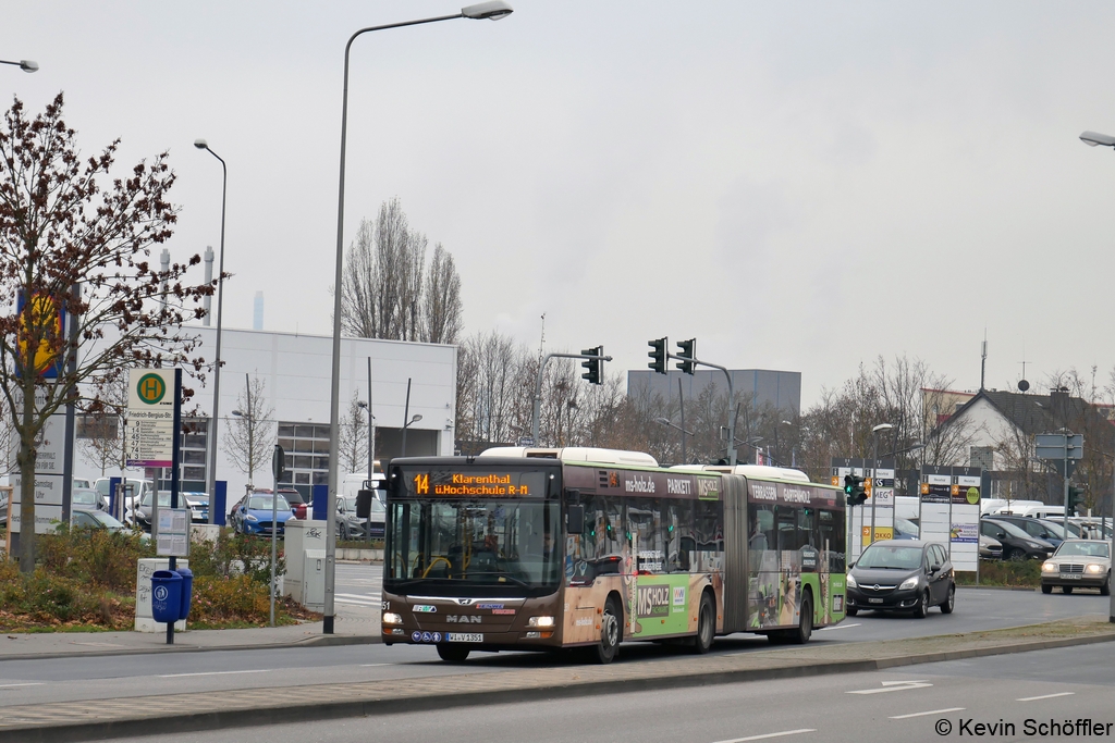 Wagen 351 | WI-V 1351 | Biebrich Friedrich-Bergius-Straße | 27.11.2020