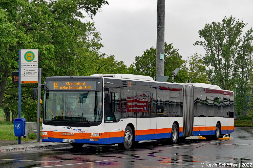 Wagen 358 | WI-VG 1358 | Biebrich Äppelallee-Center | 26.04.2022