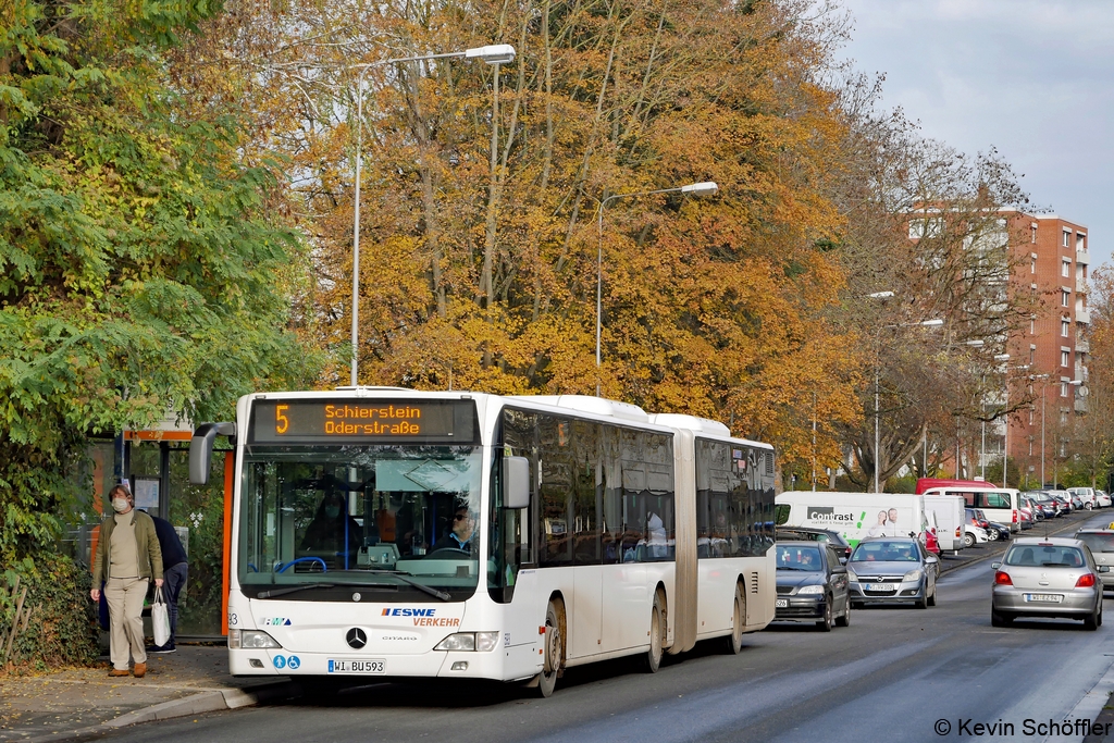 Wagen 593 | WI-BU 593 | Erbenheim Spandauer Straße | 14.11.2020