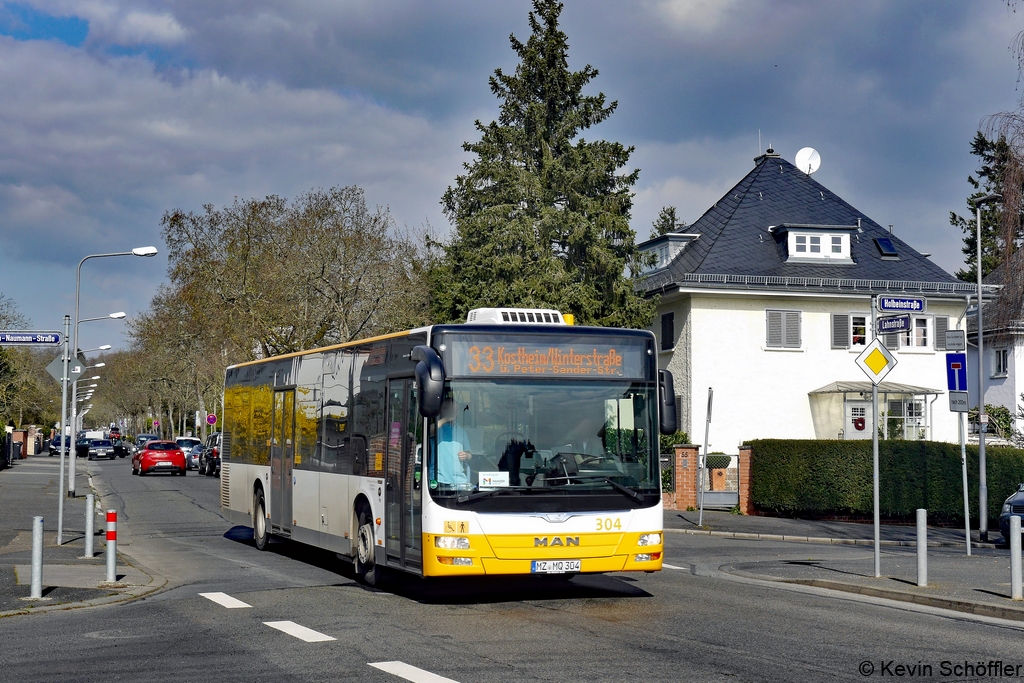 Wagen 304 | MZ-MQ 304 | Wiesbaden Lahnstraße | 19.03.2020