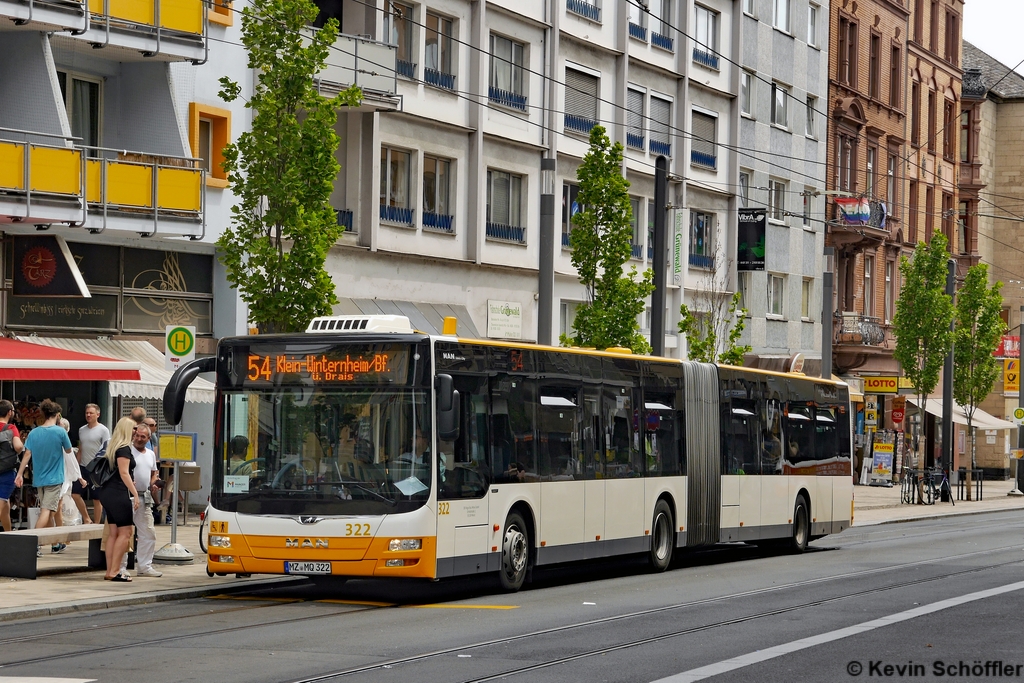 Wagen 322 | MZ-MQ 322 | Mainz Hauptbahnhof | 20.07.2019