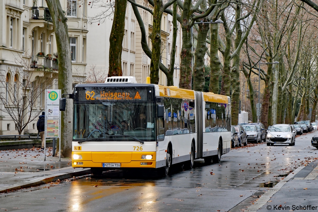 Wagen 726 | MZ-SW 726 | Neustadt Synagogenplatz | 12.01.2020