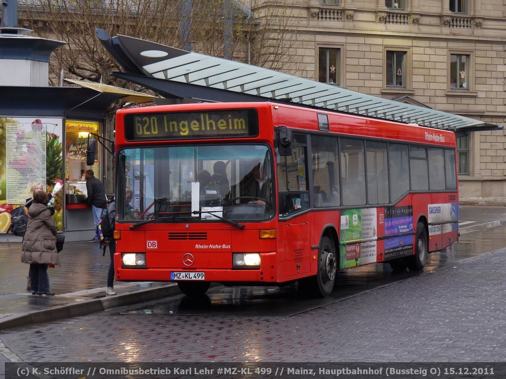 MZ-KL 499 Mainz Hbf. Bussteig O 15.12.2011