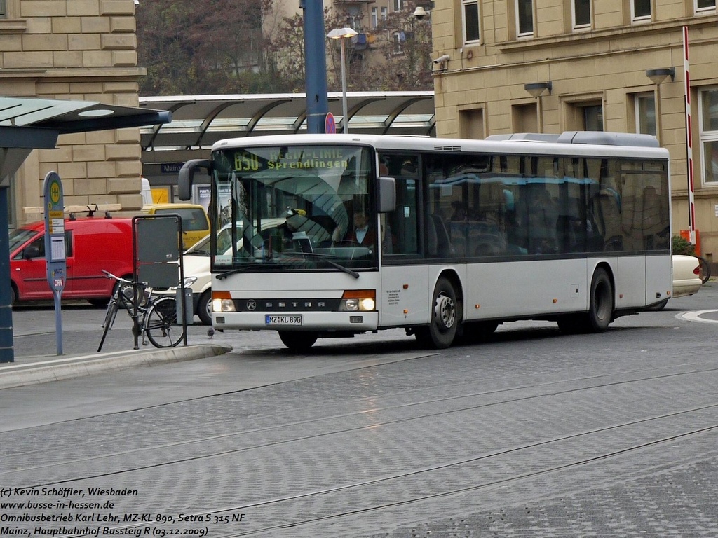 MZ-KL 890 Mainz Hauptbahnhof 03.12.2009