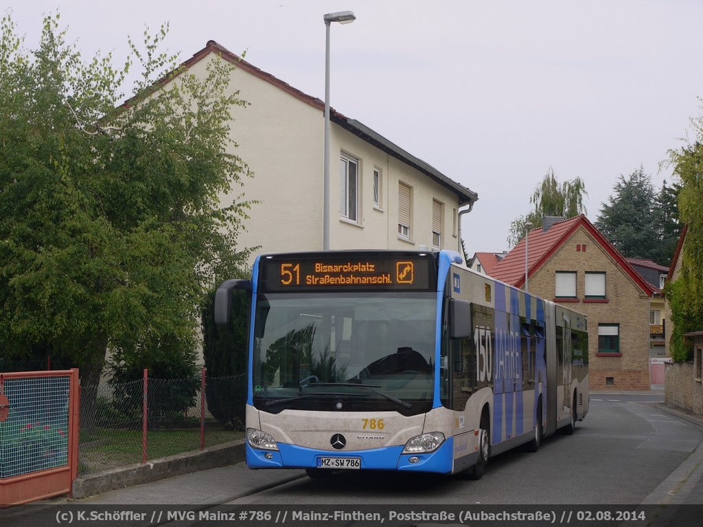 MZ-SW 786 Finthen Poststraße (SEV) 02.08.2014