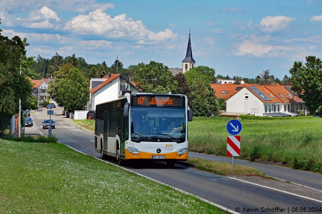 Wagen 834 | MZ-SW 834 | Ebersheim Zornheimer Straße | 06.06.2024