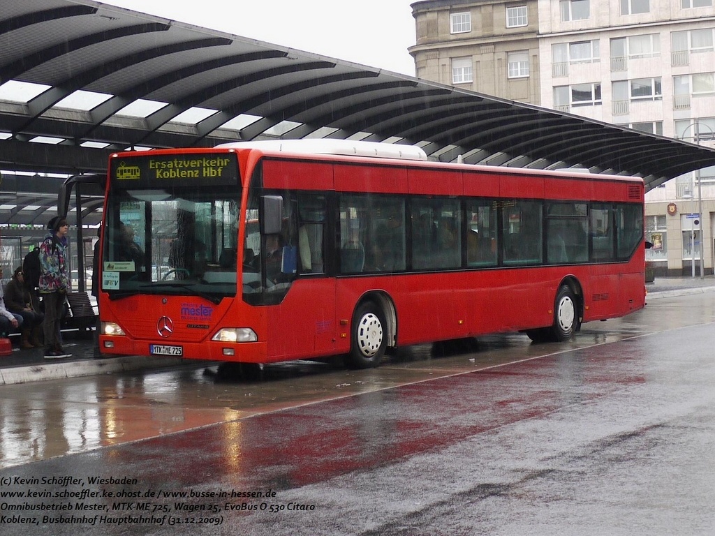 MTK-ME 725 Koblenz Hauptbahnhof 31.12.2009