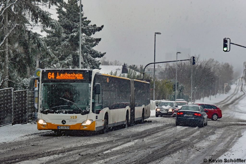 Wagen 919 | MZ-SW 919 | Hechtsheim Weisenauer Weg | 10.12.2017