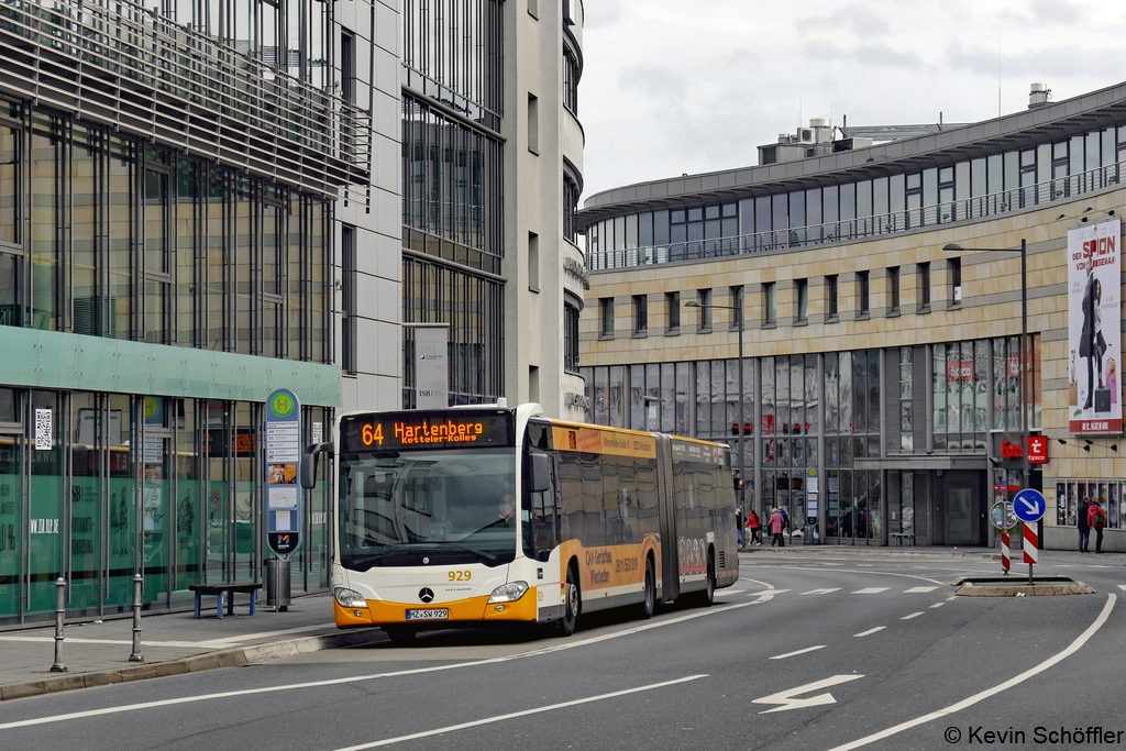 Wagen 929 | MZ-SW 929 | Bahnhof Römisches Theater/CineStar | 08.03.2020