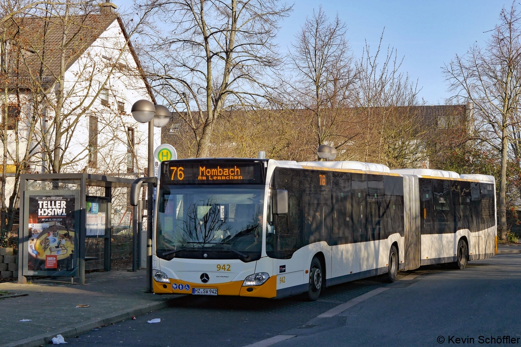 Wagen 942 | MZ-SW 942 | Hechtsheim Frankenhöhe | 30.12.2019