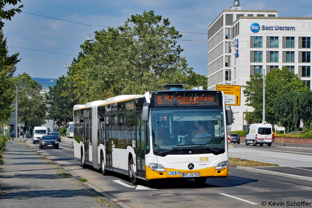 Wagen 958 | MZ-SW 958 | Wiesbaden Mainzer Straße | 09.09.2021