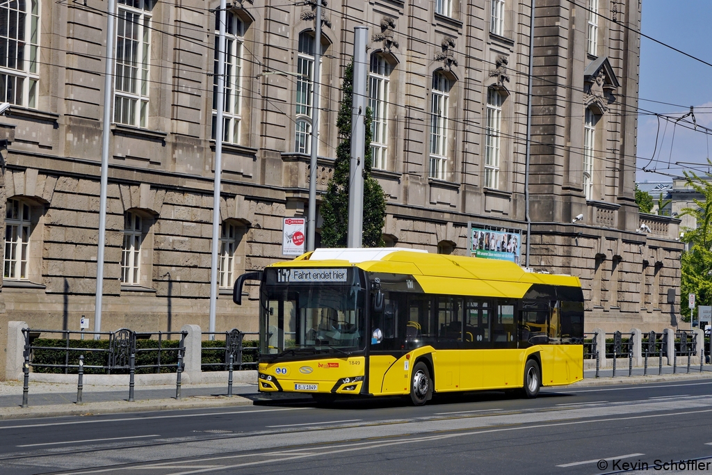 Wagen 1849 | B-V 1849 | Invalidenstraße | 08.08.2020