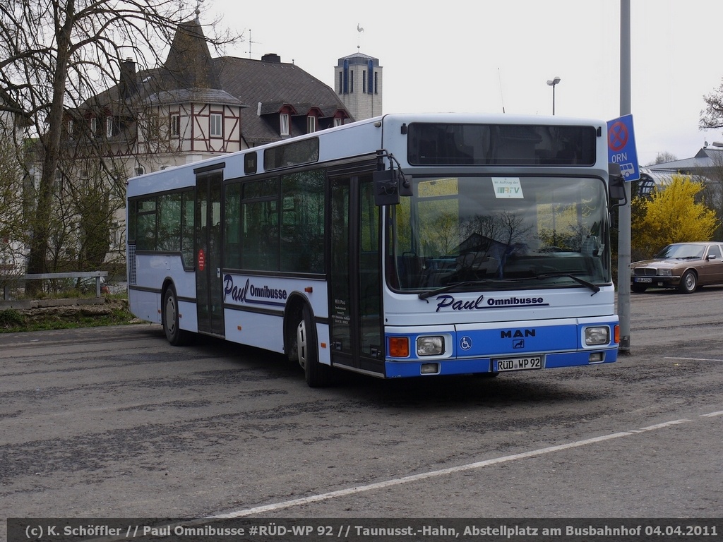 RÜD-WP 92 Taunusstein-Hahn Busbahnhof 04.04.2011