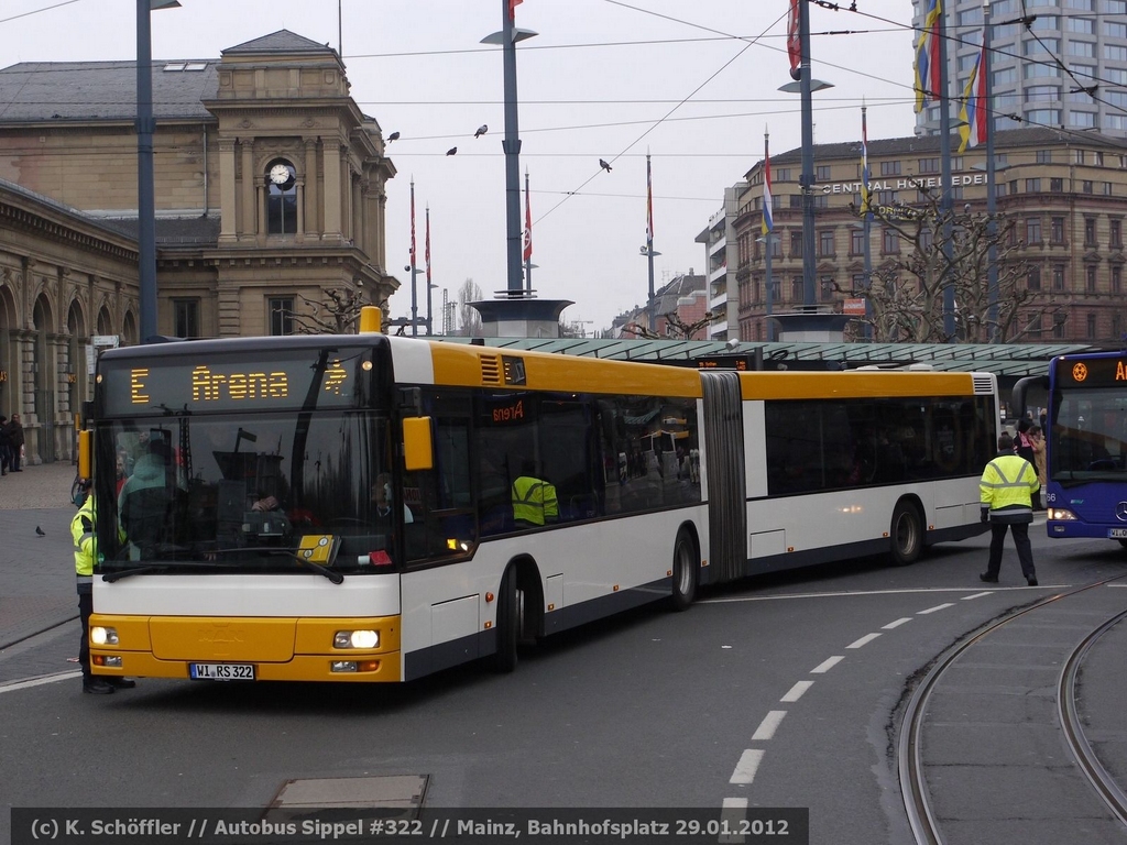 WI-RS 322 Mainz Hauptbahnhof 29.01.2012