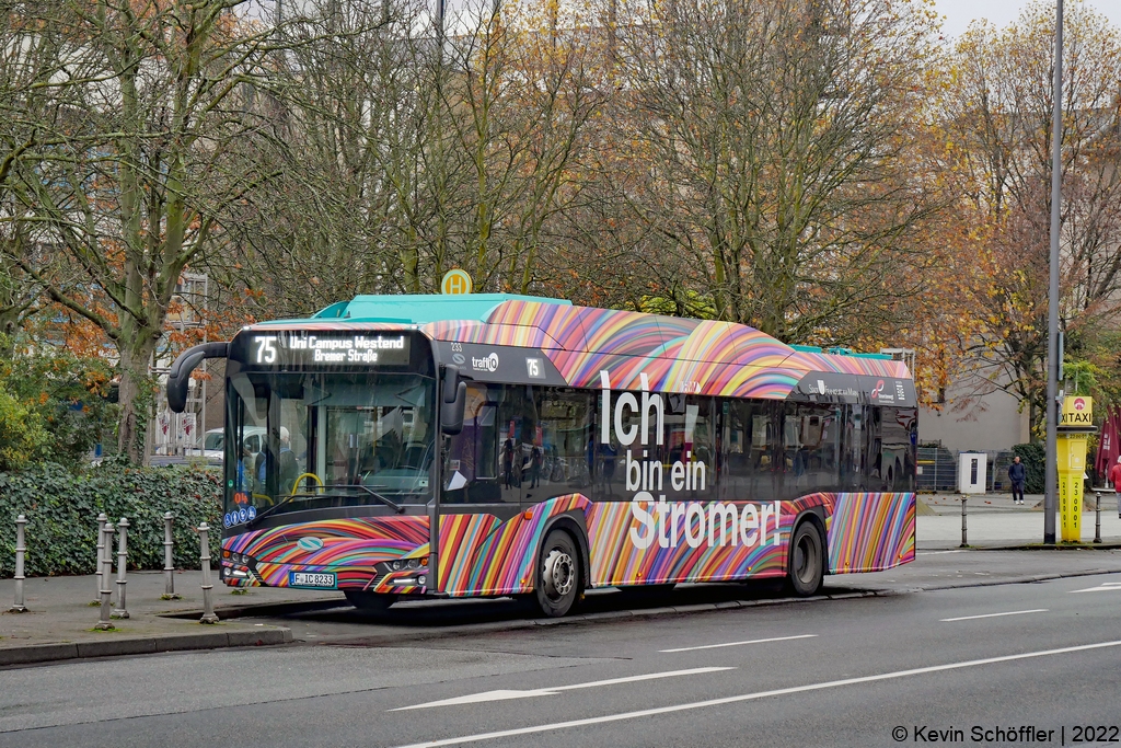 Wagen 233 | F-IC 8233 | Bockenheimer Warte (Senckenbergmuseum) | 30.11.2022