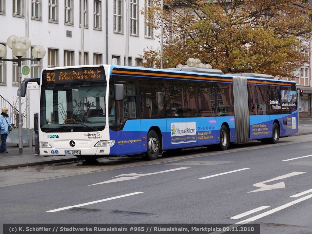 GG-SW 965 Rüsselsheim Marktplatz 09.11.2010