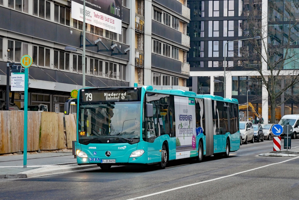 Wagen 455 | F-IC 8455 | Niederrad Lyoner Straße | 18.01.2022