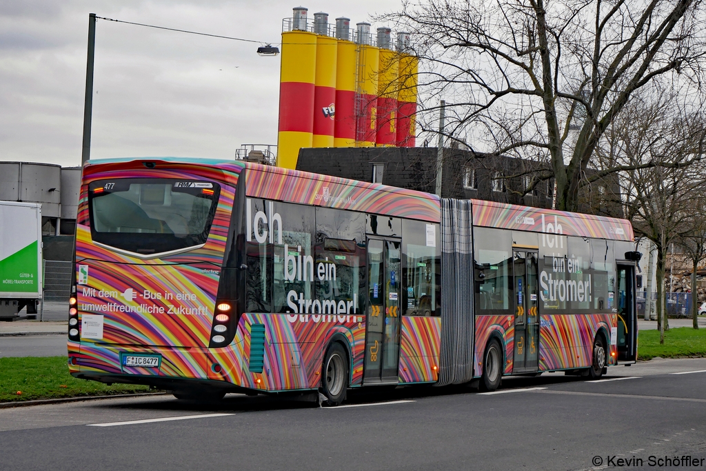 Wagen 477 | F-IC 8477 | Gutleutviertel Briefzentrum | 05.01.2022