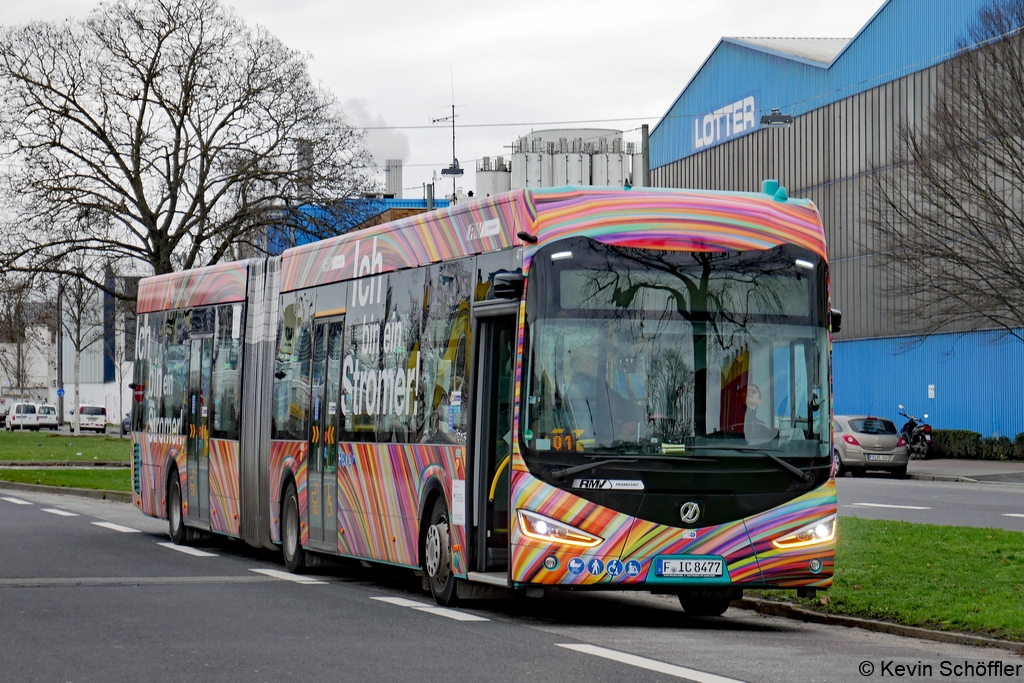 Wagen 477 | F-IC 8477 | Gutleutviertel Briefzentrum | 05.01.2022