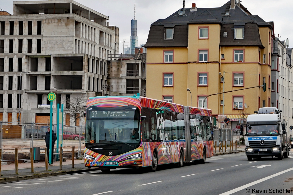 Wagen 478 | F-IC 8478 | Gutleut-/Heilbronner Straße | 05.01.2022