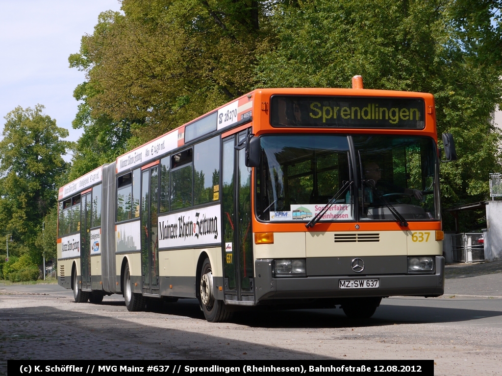 MZ-SW 637 Sprendlingen Bahnhofstraße (andere Perspektive) 12.08.2012