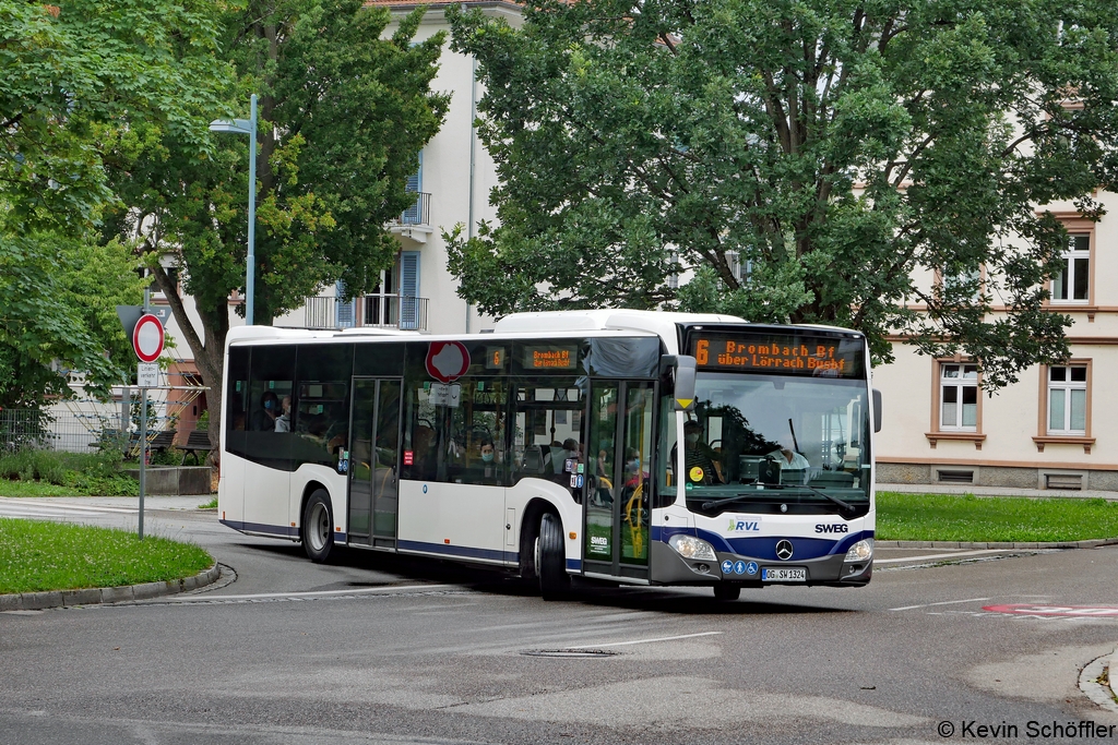 Wagen 324 | OG-SW 1324 | Lörrach Busbahnhof | 08.07.2021