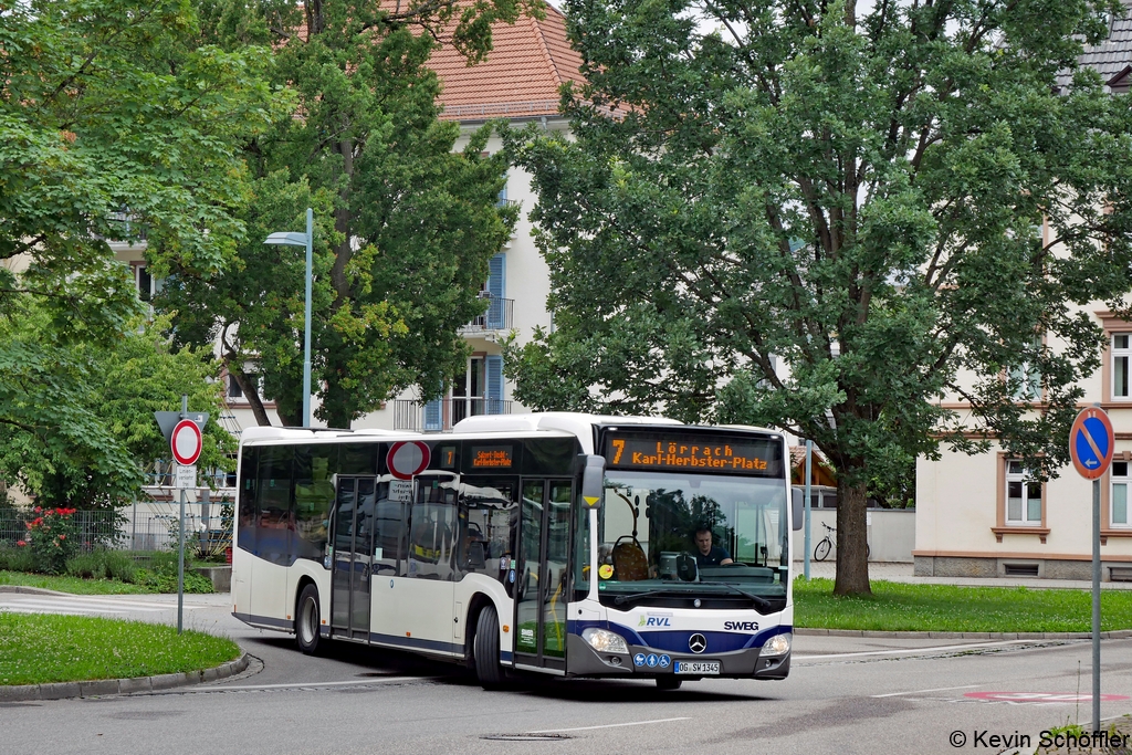 Wagen 345 | OG-SW 1345 | Lörrach Busbahnhof | 08.07.2021