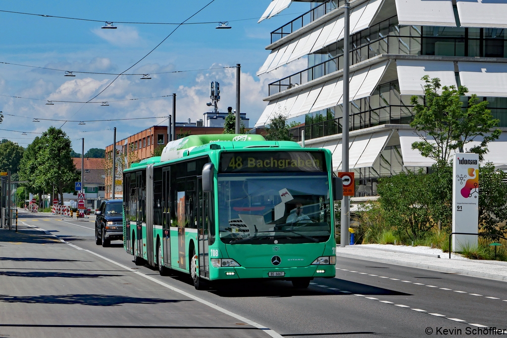 Wagen 708 | BS 6667 | Allschwil Hegenheimermattweg | 10.07.2021