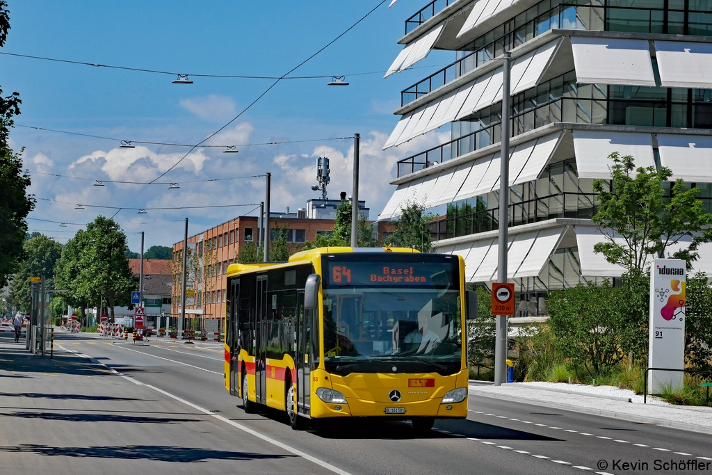 Wagen 83 | BL 161'581 | Allschwil Hegenheimermattweg | 10.07.2021