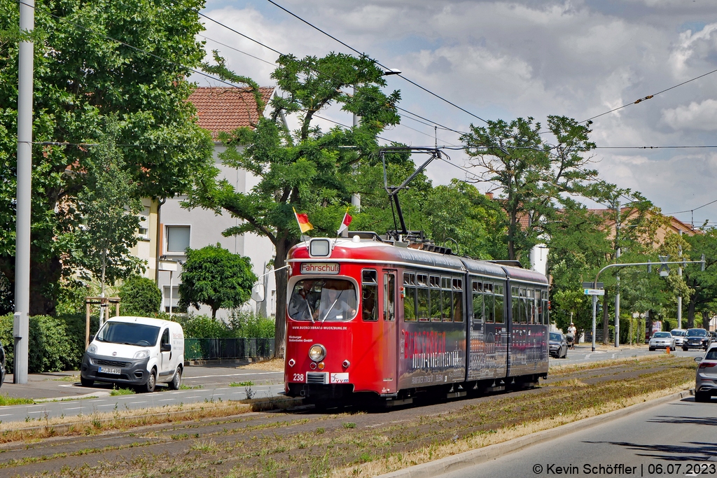 Wagen 238 | Zellerau Frankfurter Straße | 06.07.2023