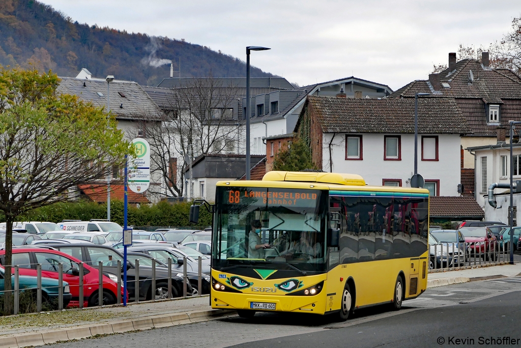 MKK-RD 601 | Gelnhausen Busbahnhof (Steig 9) | 24.11.2021