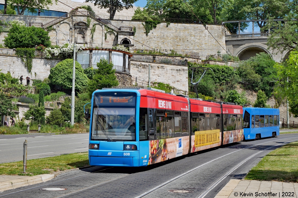 Wagen 608 + Beiwagen 507 | Am Weinberg | 10.06.2022