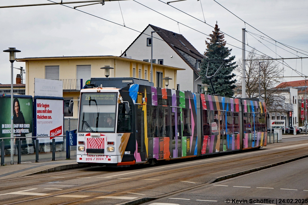 Wagen 3268 | Heidelberg Rudolf-Diesel-Straße | 24.02.2025