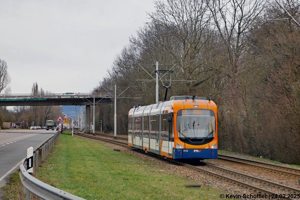 Wagen 4134 | Rohrbach Karlsruher Straße | 24.02.2025